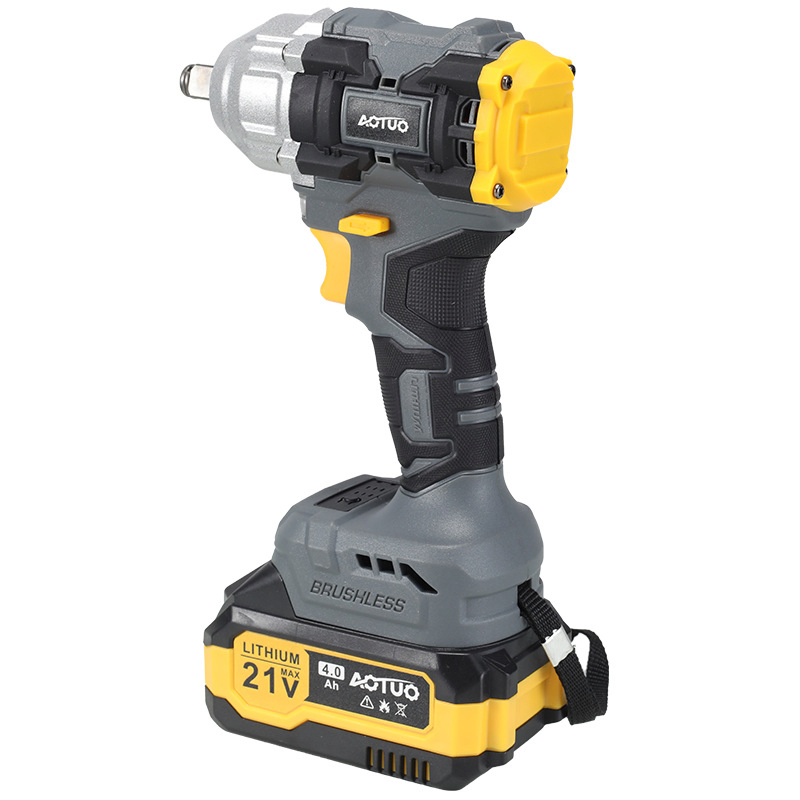 21V Cordless 350nm Lithium Ion Battery Brushless Cordless Impact Wrench Power-Tool