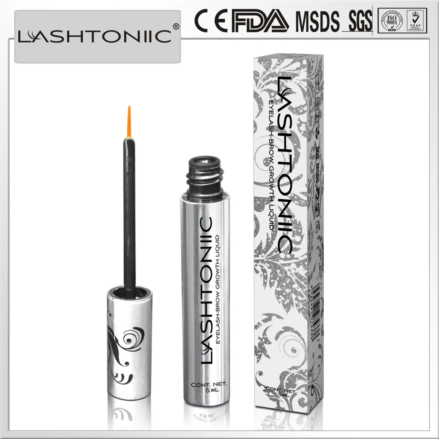 Efficient Longer and Thicker Lashtoniic Eyelash-Eyebrow Growth Enhancer for Long Lash