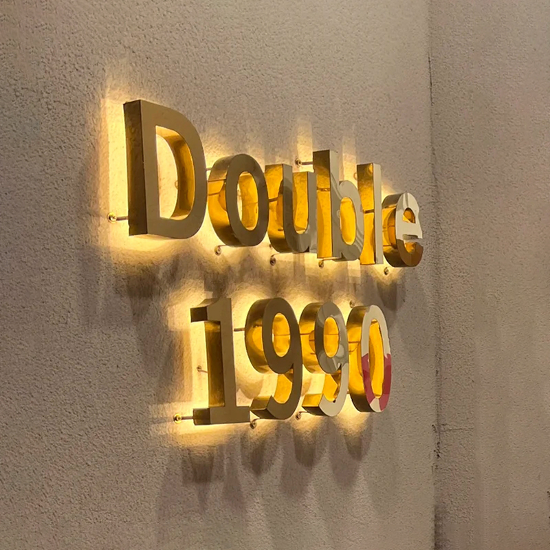 Ezd Stainless Steel Laser Cut Illuminated Backlit Advertising Channel Letters