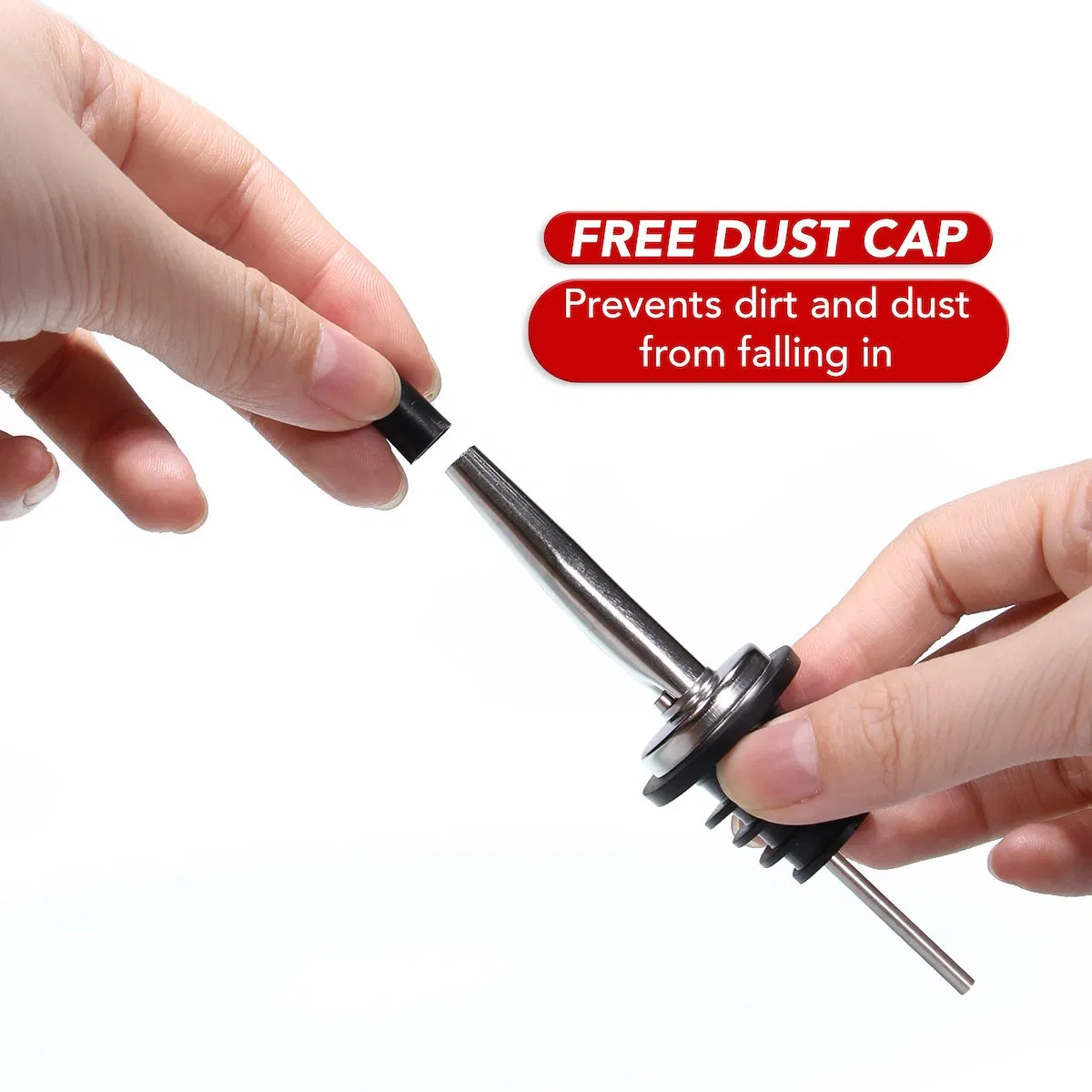 Top Grade Bottle Stopper Red Wine Pourer Metal Stainless Steel Pour Spout for Bar