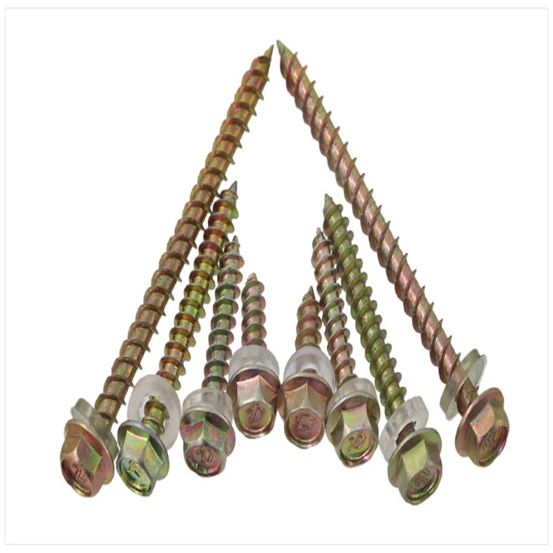 Metal Galvanized Hexagonal Hex Head Stainless Steel Hexagonal Self Drilling Screw with Rubber Washer