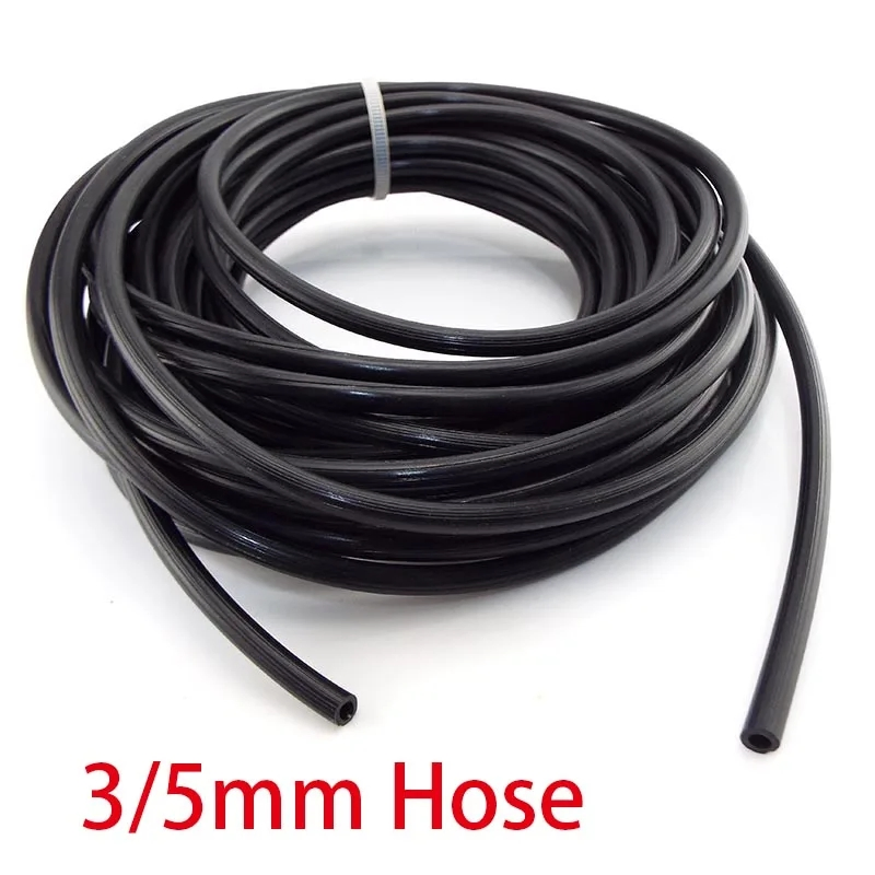 5-15m Watering Hose 3/5mm Drip Pipe 1/8" PVC Hose Micro Drip Irrigation Tube for Plants Sprinkler Pipe Garden Irrigation System