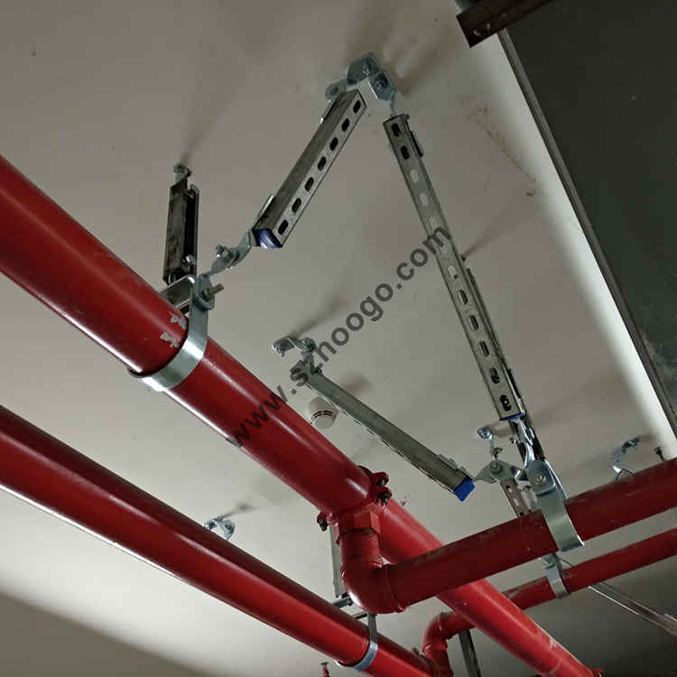 Galvanized Seismic Support Integrated System Lateral Bracing Strut Channel Seismic Braces