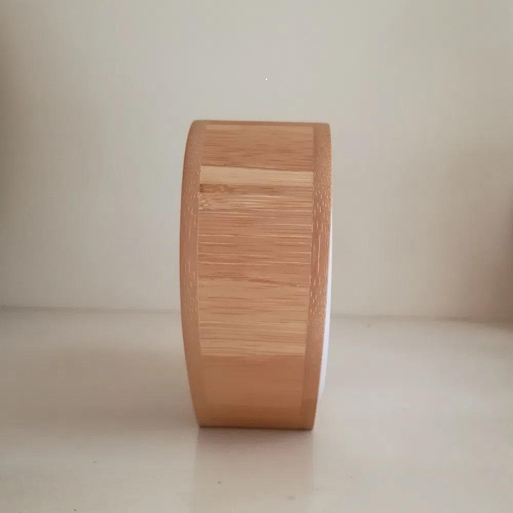 Natural Bamboo Heart Shape Mute Scan Quartz Alarm Clock