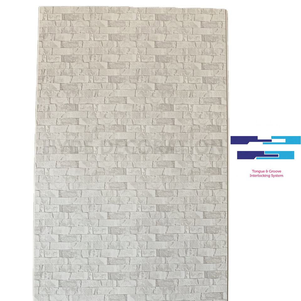 Interior Decoratiove Commercial Bathroom Paneling PVC Wall Cladding Panel 2400X1000X10mm