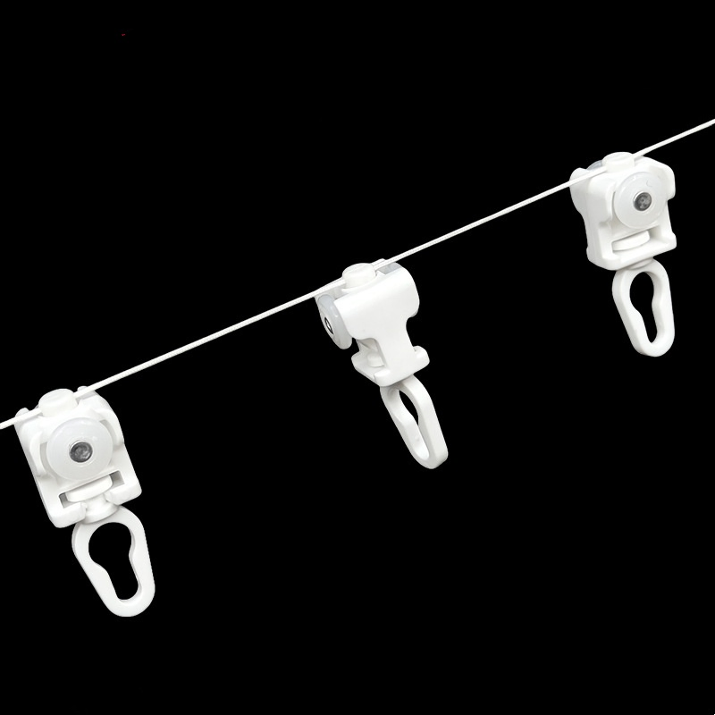 Premium Quality Smart Home 60mm 70mm 80mm Snake Shaped Curtainfixed Distance Pulley