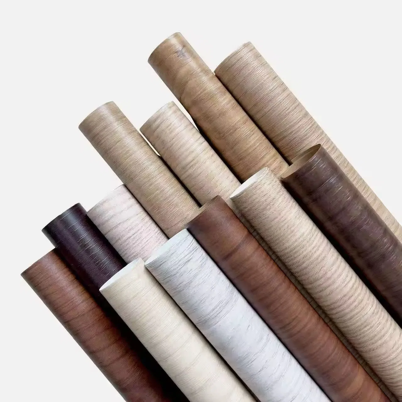 Wholesales Wood Colors PVC Decor Film Sheet Vacuum Press PVC Foil Film for for Kitchen Cabinet Doors