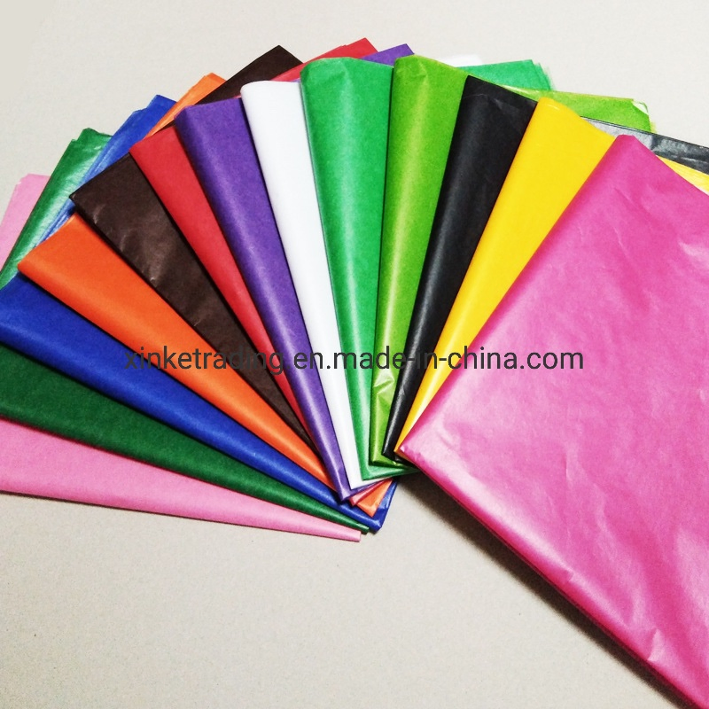 Custom Design Logo Printing Cheap Translucent Gift Tissue Wrapping Paper Clothing Shoes Packing Paper