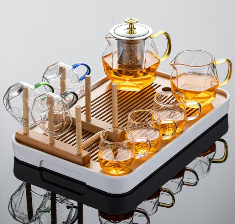 Чайник из боросиликатного стекла с ситечком