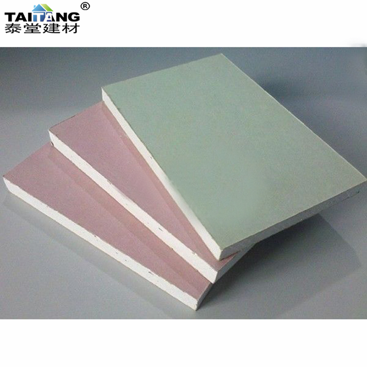 Drywall Waterproof Gypsum Board Panneau Gypse Vert