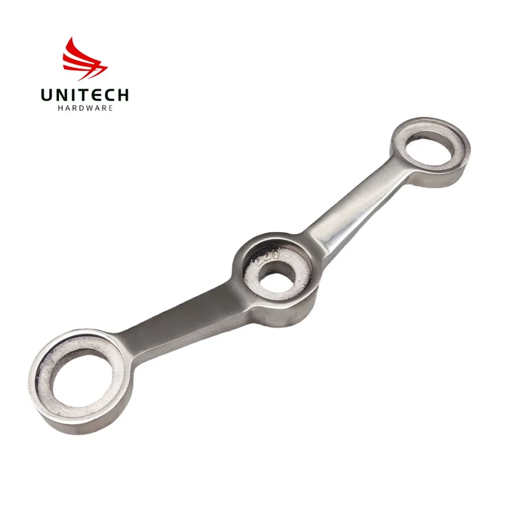 Premium 316 Stainless Steel Glass Bracket Holder for 180-Degree Angles