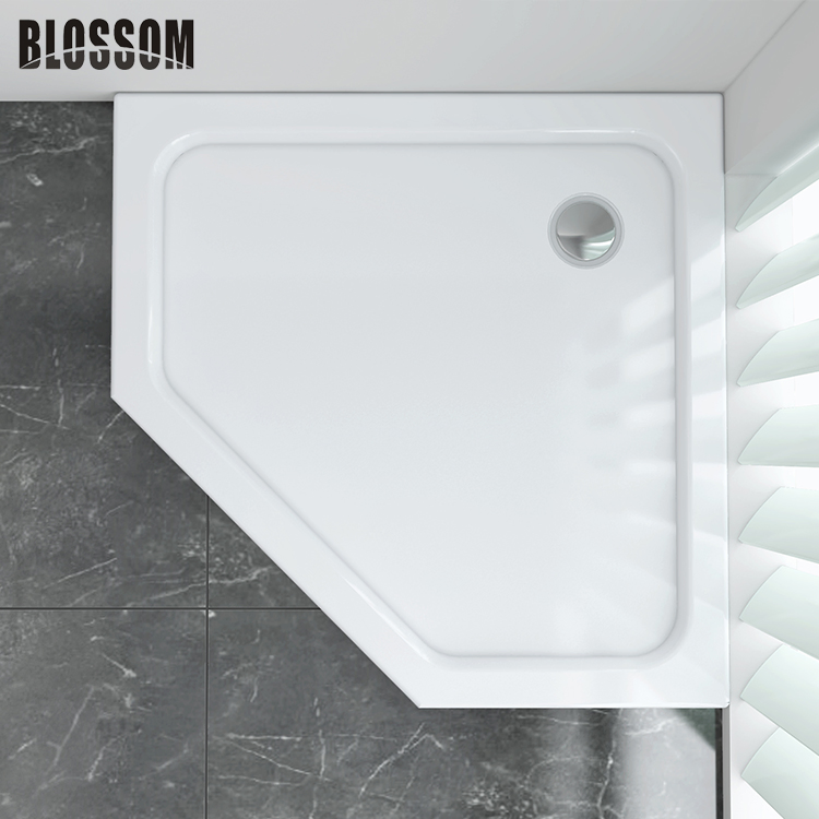 Black Corner Shower Tray Shower Pan for Bathroom Shower Rooms