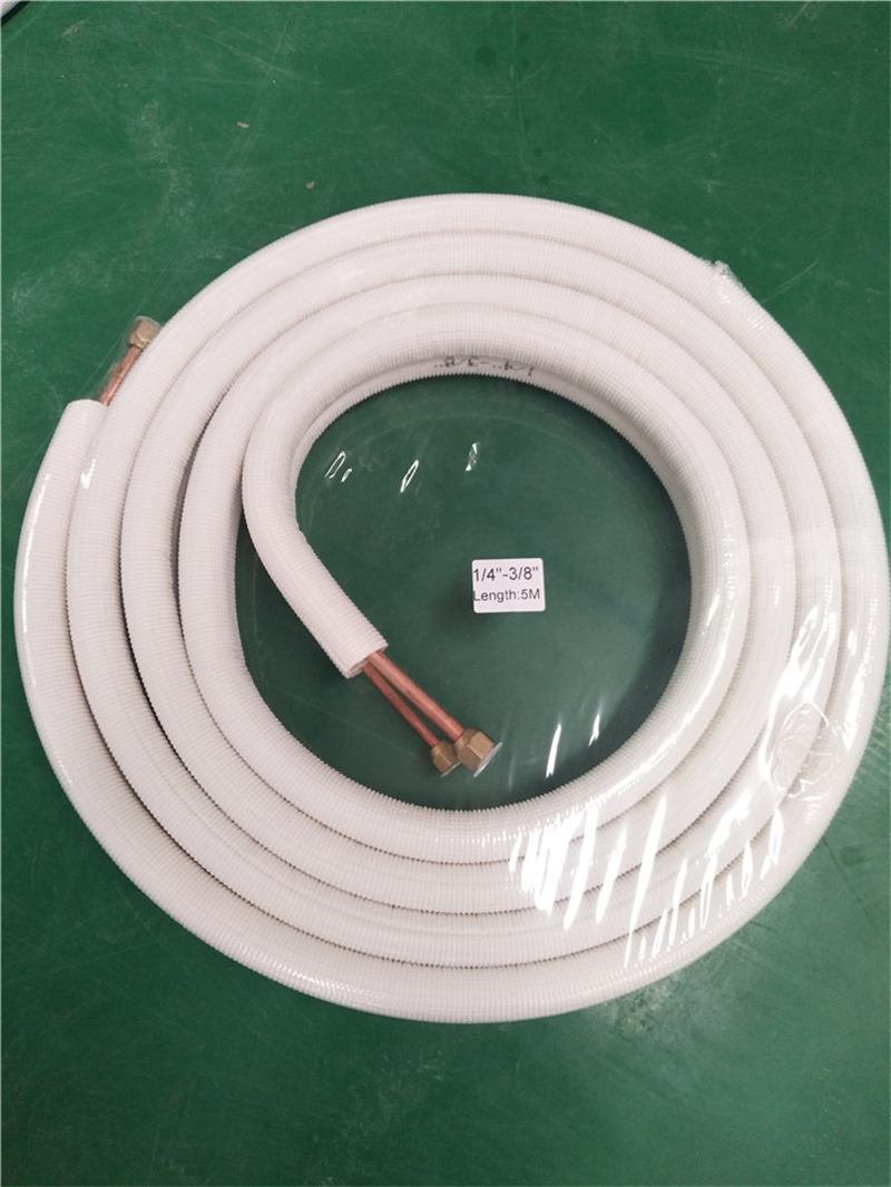 3/8 & 3/4 Copper Pair Coil White 30m Roll