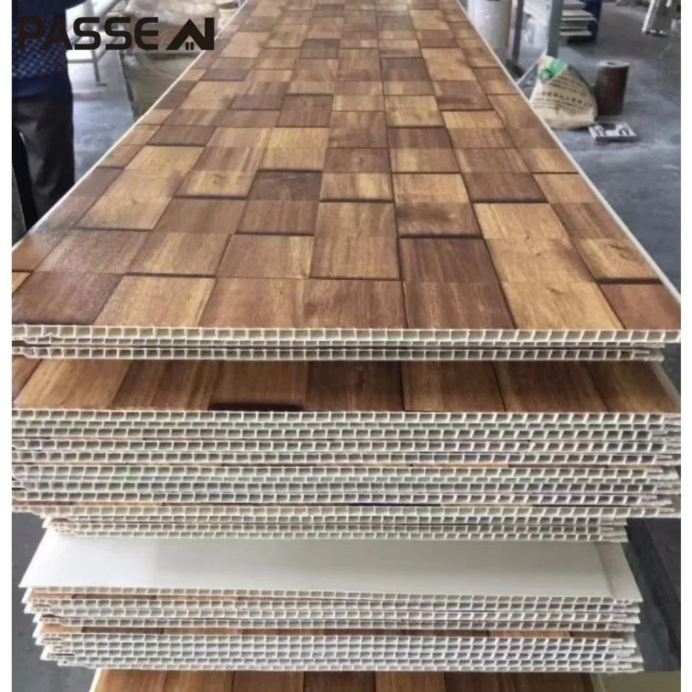 200mm/250mm/300mm High Quality Wooden PVC False Ceiling 3D Wall Panel Home Decoration