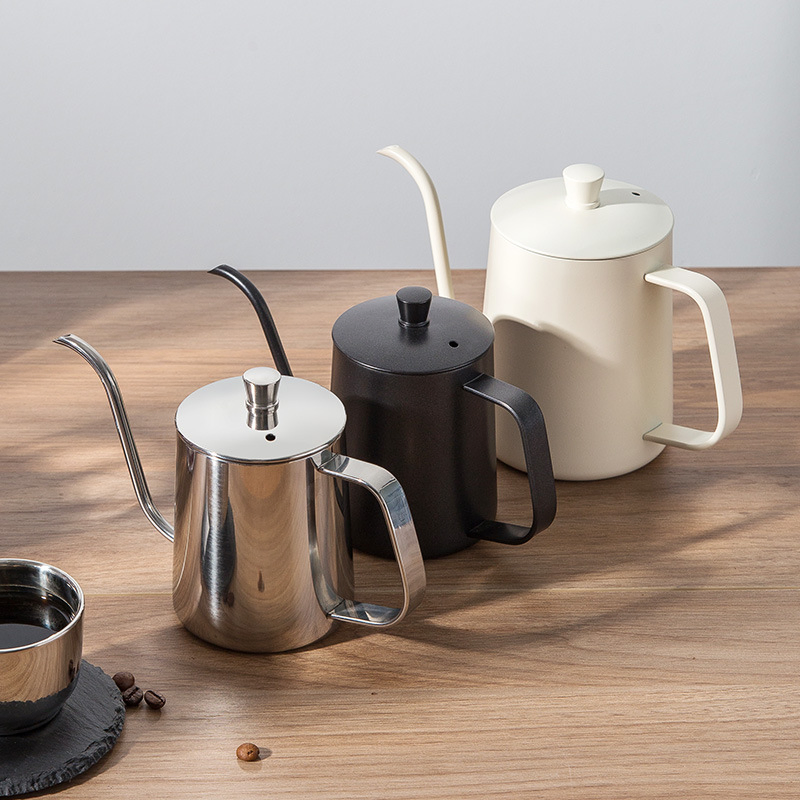 304 Stainless Steel Hand Drawn Fine Mouthed Hanging Ear Coffee Pot