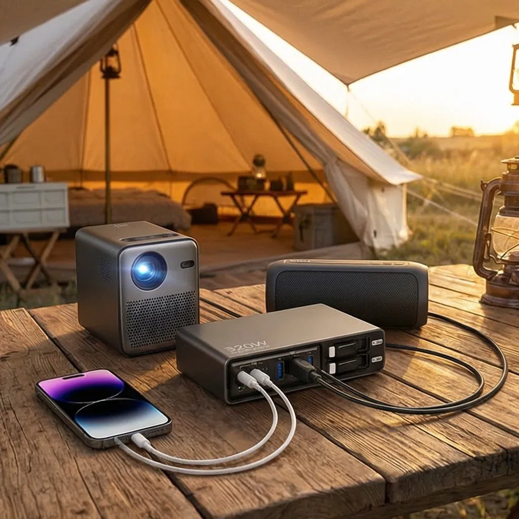 Компактный GaN зарядник USB-C 320W для ноутбука