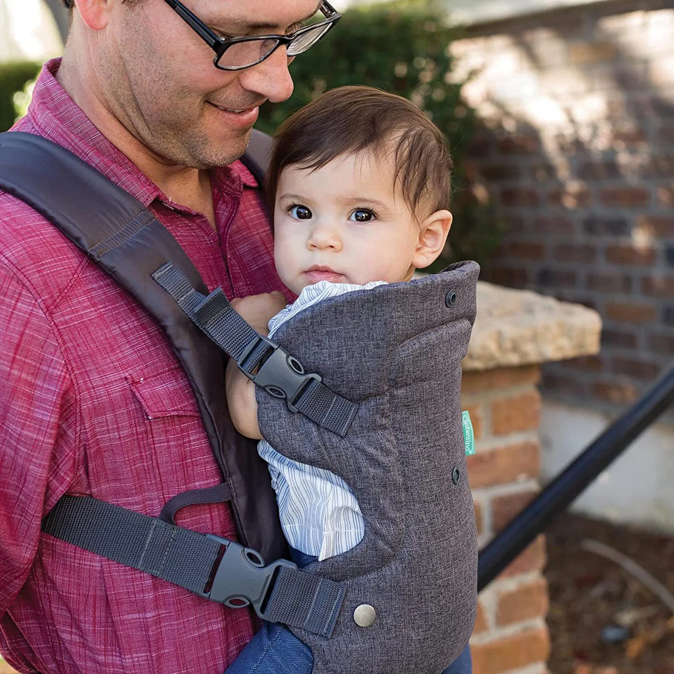 Ergonomic Convertible Face-in and Face-out Back Carry Cozy Newborn Baby Wrap Carrier
