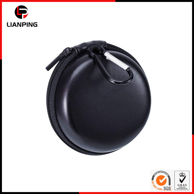 Custom Waterproof Travel Carrying Hard EVA Earphone Case with Carabiner