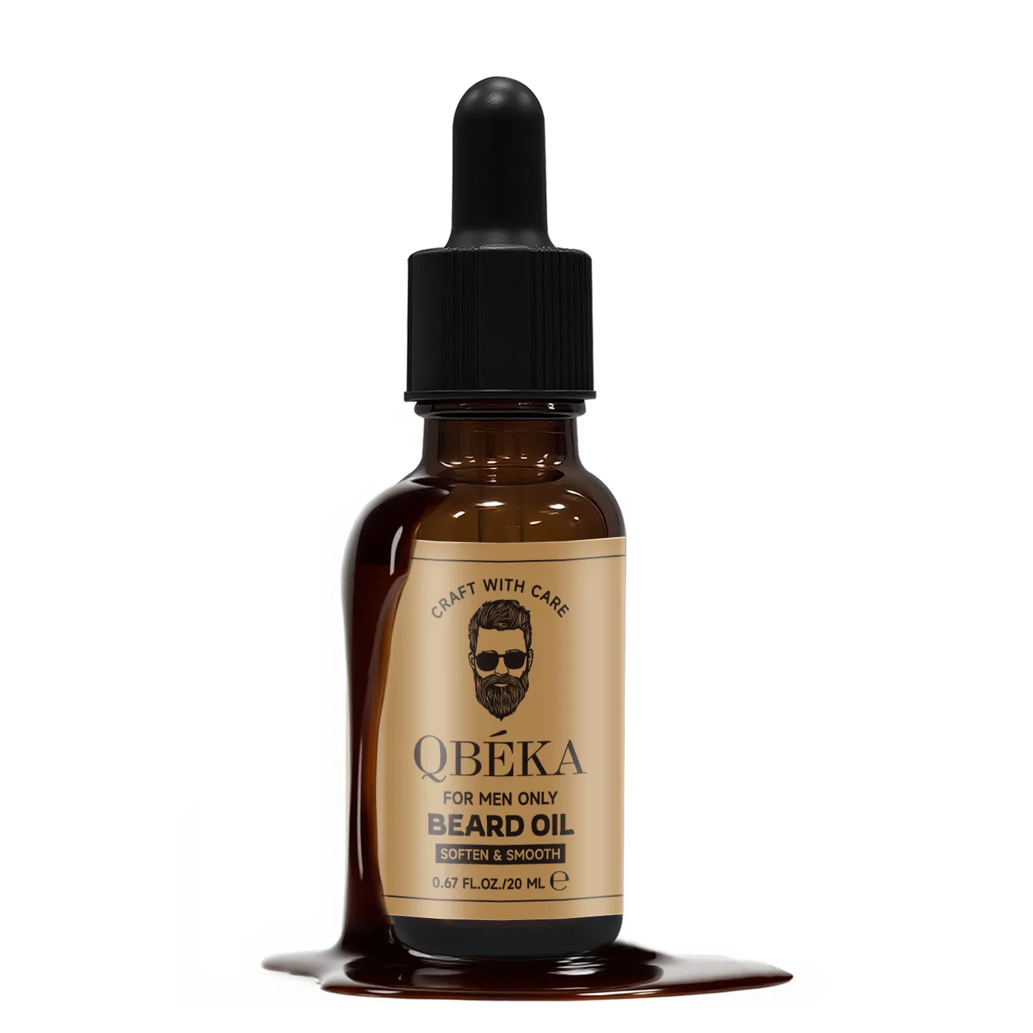 Qbeka Beard Oil for Men - Nourish, Soften & Tame Facial Hair