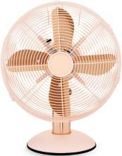 12 Inch Air Cooling Home Appliances Metal Wooden Color Desk Table Fan