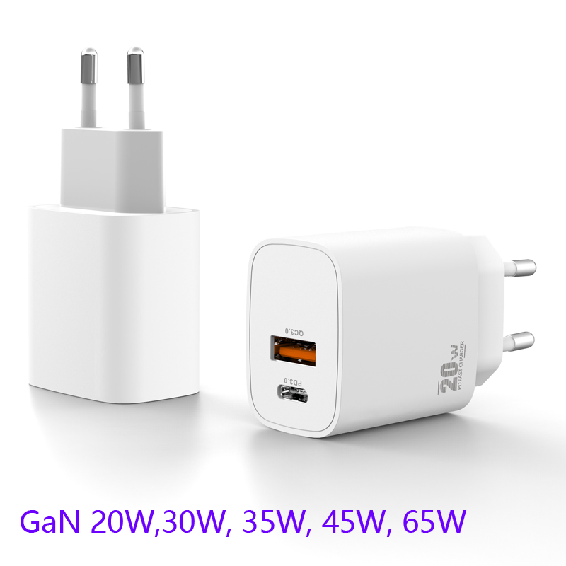 Зарядное устройство PD 20W с кабелем и дисплеем
