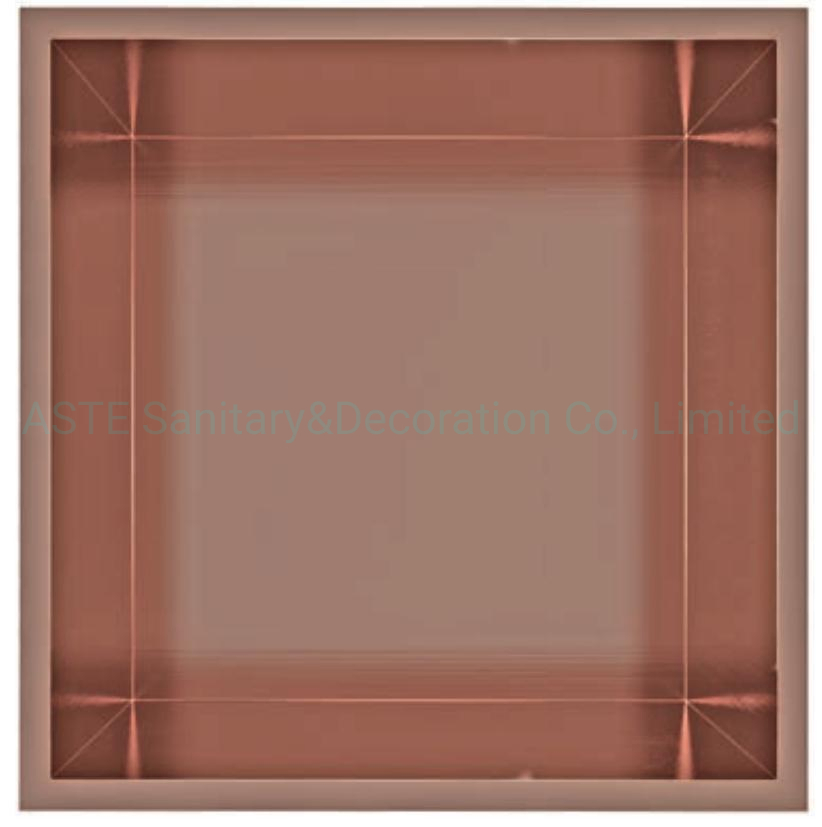 12× 12, Inch Bathroom Single Shelf Bath Insert Built in Embedded Stainless Steel Holder Wall Mounted Shower Recessed Niche for Sn1212