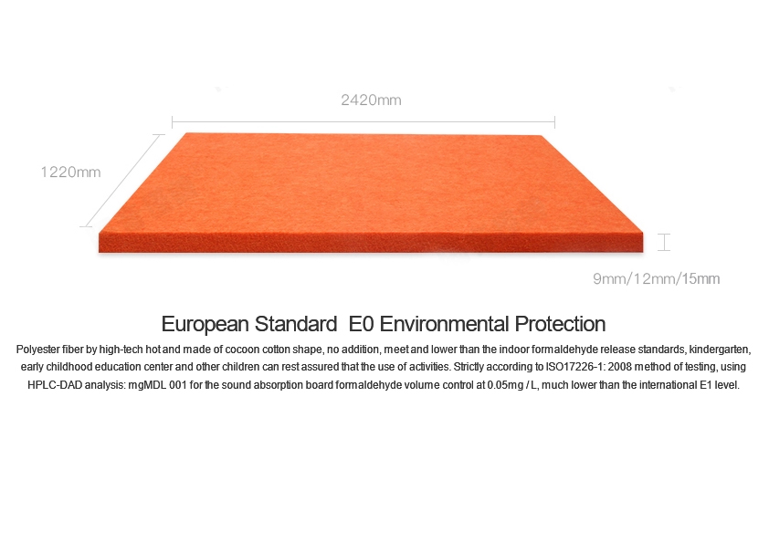 Euroyal 3D Sound Absorption Decoration Material Acoustic Panel with Good Service