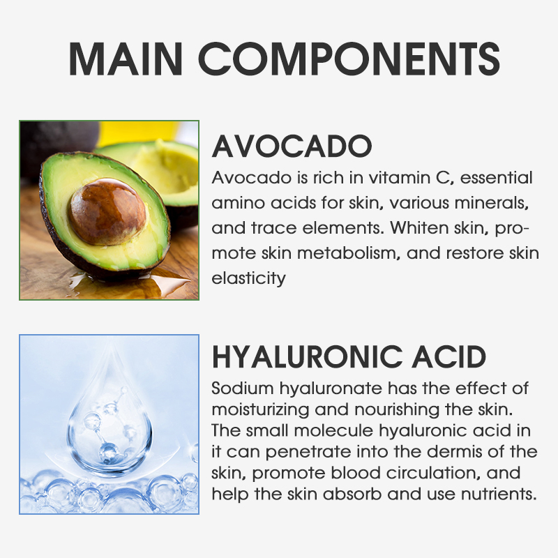 Avocado Body Scrub Deep Cleansing Exfoliation Nourishing Moisturizing Whitening