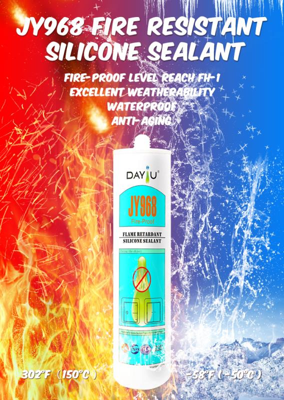 Fire-Rated Neutral Cure Silicone Sealant Intumescent & Fireproof Sealant for Construction Joints & Penetrations