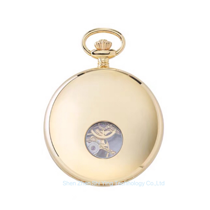 Best China Classic Silver Tone Self Wind Mechanical Movement Brass Pocket Watches