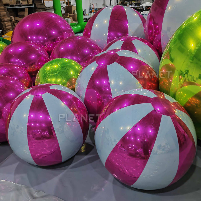 Giant Durable PVC colorful Inflatable Mirror Ball for Party Decoration