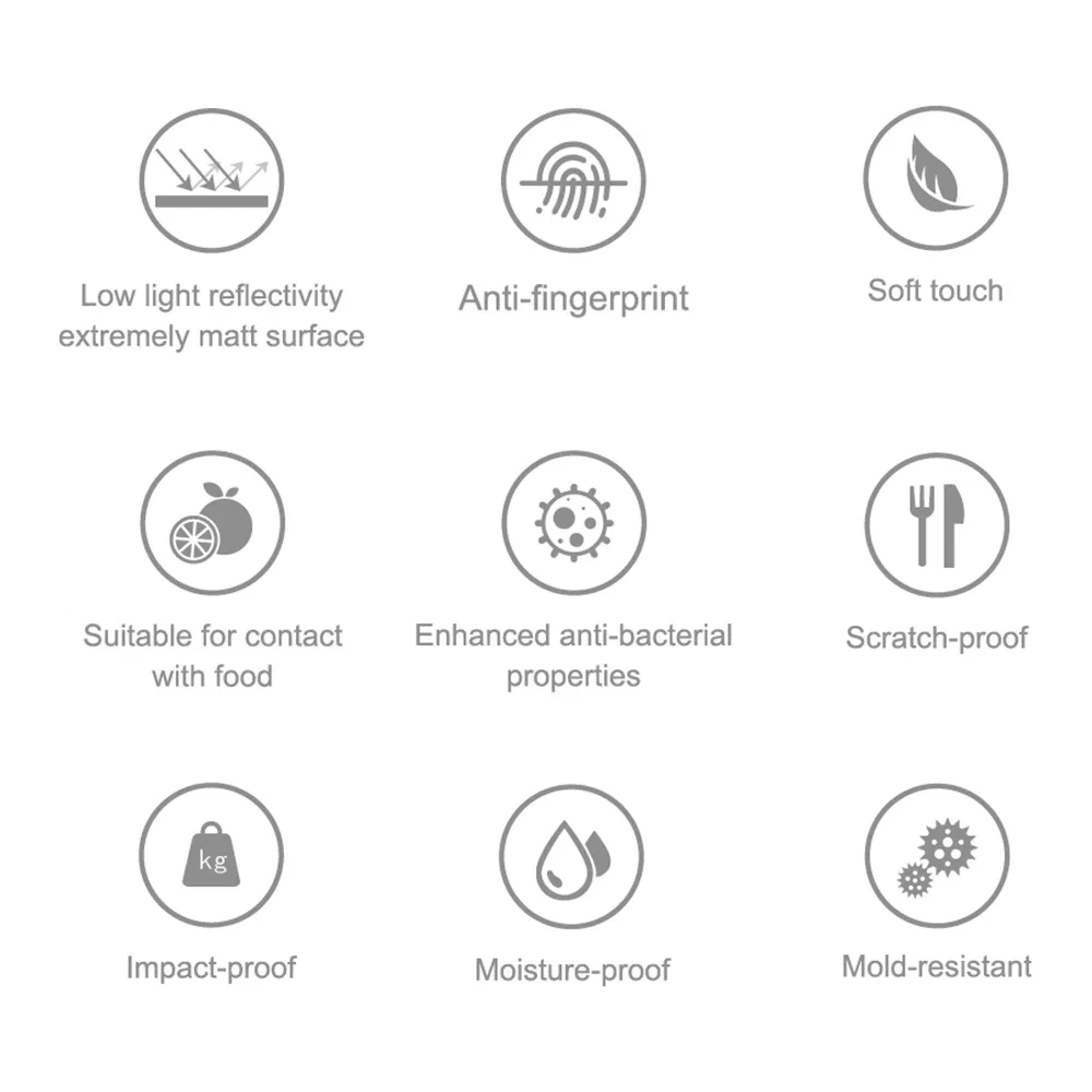 Factory Price Debo HPL Compact Laminate Anti-Fingerprint Super Matt Soft Touch