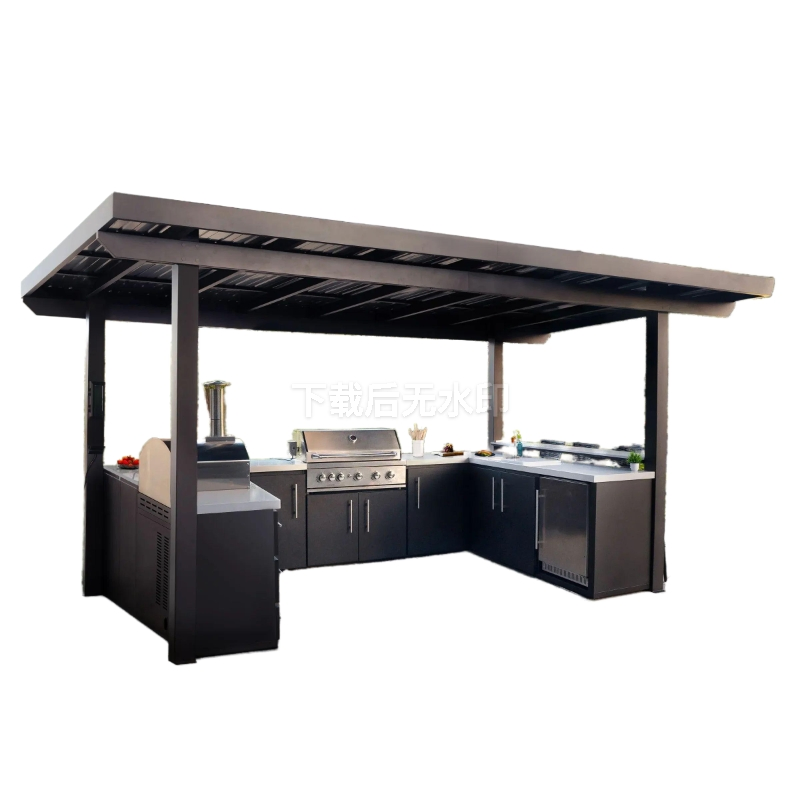 Outdoor Stainless Steel Cabinet BBQ Party Meets Environmental Standards and Sells Well in The Us