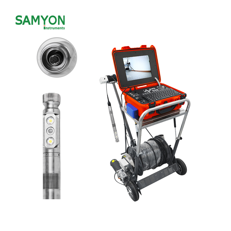 200m Industrial Borehole 55mm with 360 Degree Rotation Camera