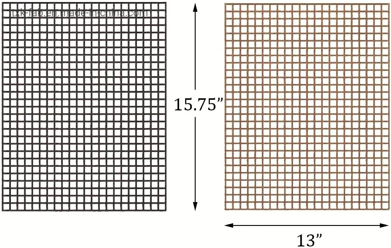 Reusable Non-Stick PTFE Fiberglass Fabric for Barbecue Mesh Grill Mat Sheet Liner