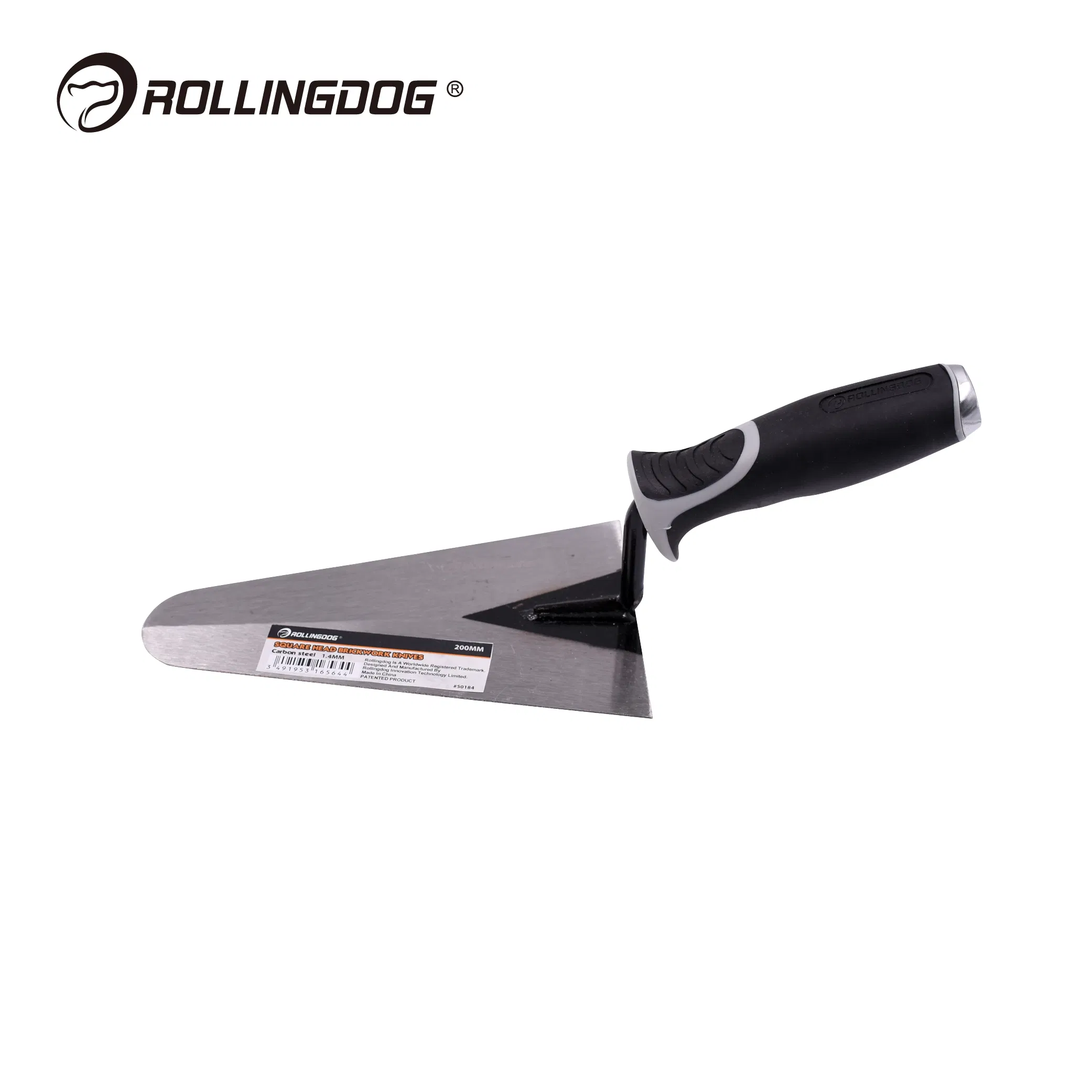 Rolingdog-PRO 50186 9 Inch Round Point Trowel for Mixing and Spreading Plaster