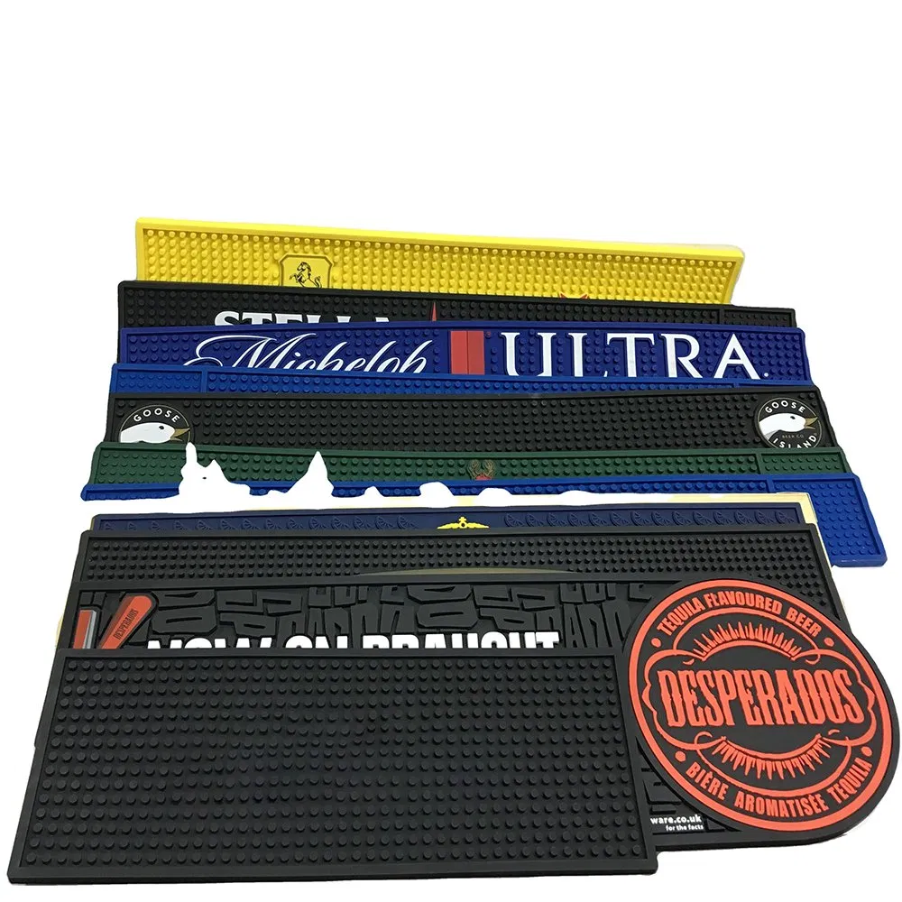 Soft PVC Bar Mat with Logo for Beer & Drink Branded PVC Bar Service Mat Bar Mat
