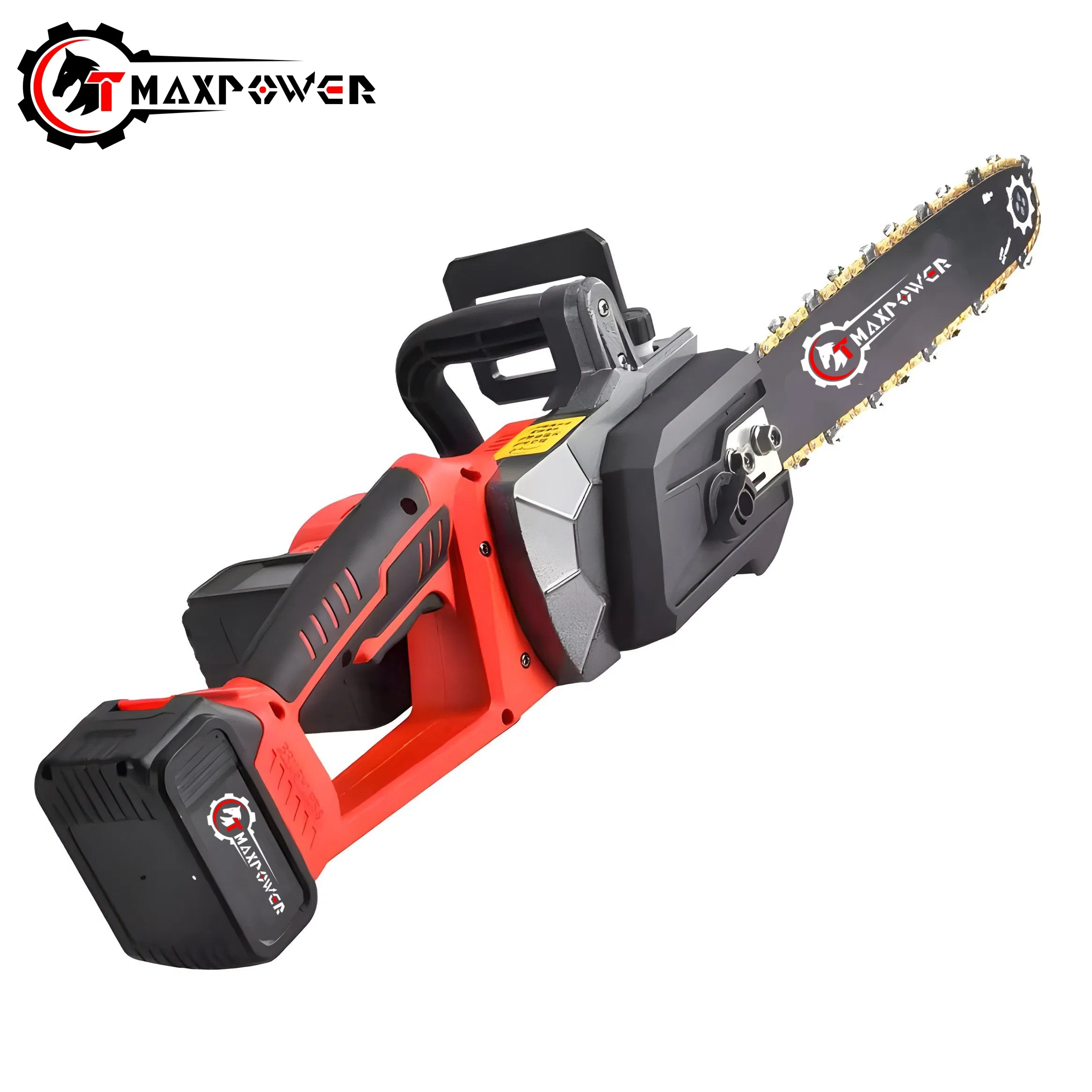 21V+21V Powerful Cordless Garden Chainsaw with Lithium Battery Handheld Chain Saw Garden Tools TM-CS408li-16"