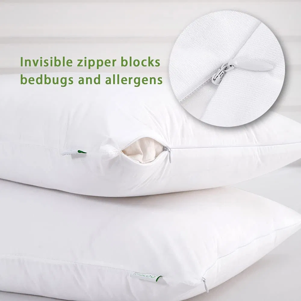 Hotel Collection Zippered Pillow Cover Waterproof Pillow Protector