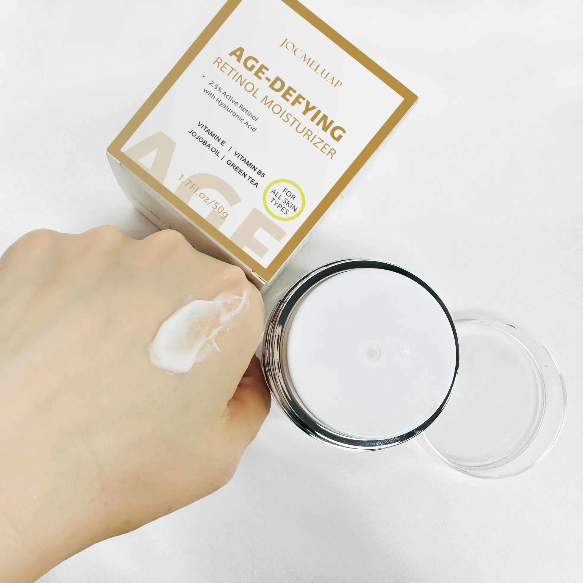 OEM Anti Aging Custom Retinol Face Cream Moisturizer Women Men Anti Wrinkle Cream with Collagen Vitamin E Facial Cream