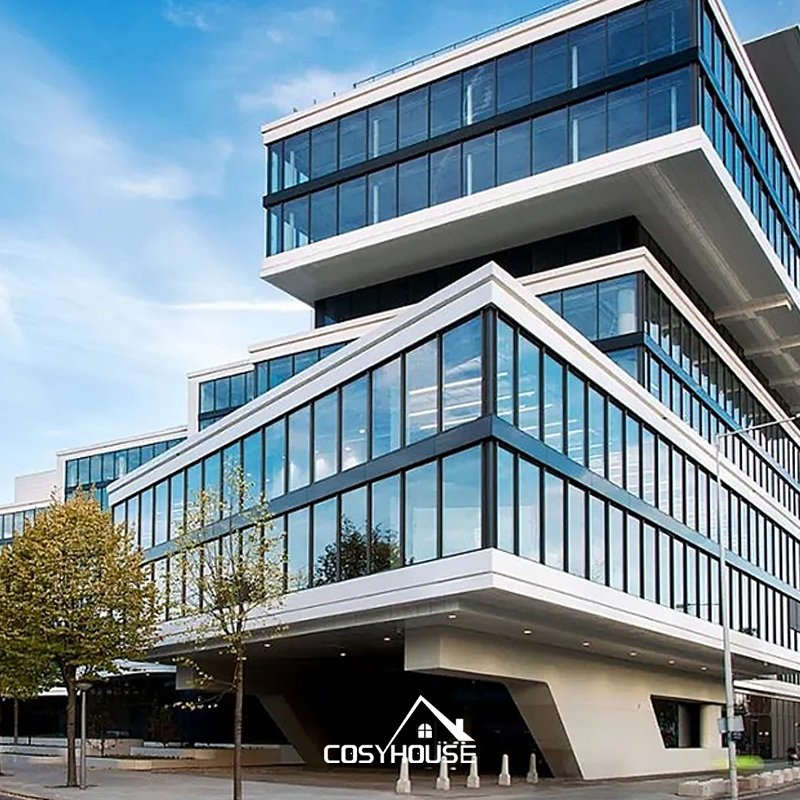 Glass Curtain Wall Facade Solution for Modern Commercial Architecture