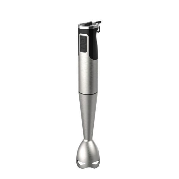 500 Watt 9-Speed Immersion Multi-Purpose Hand Blender Brushed Stainless Steel Finish with Whisk, Milk Frother Attachments, Silver