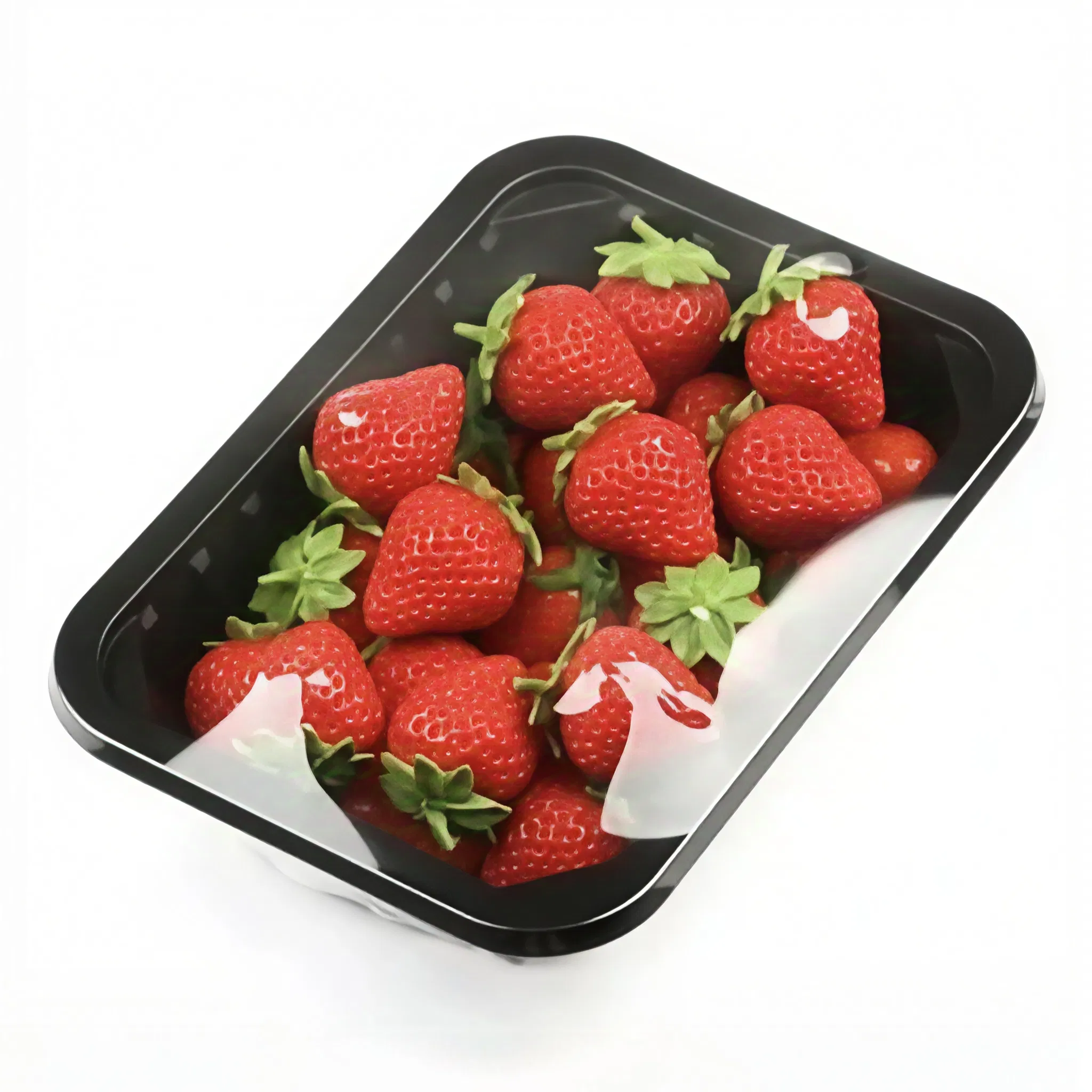 Black Disposable PP Pet Plastic Fruit Vegetable Container Packaging Meat Vegetables Tray