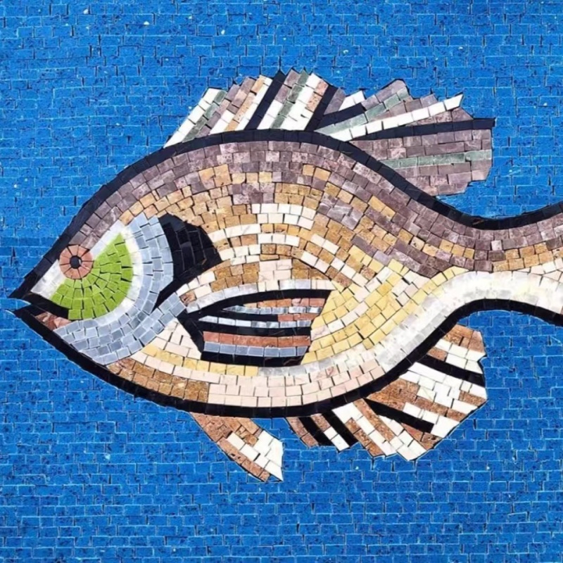 Mosaic Clip Art Custom Animal Mosaic Wall Art Handmade Glass Marble Murals