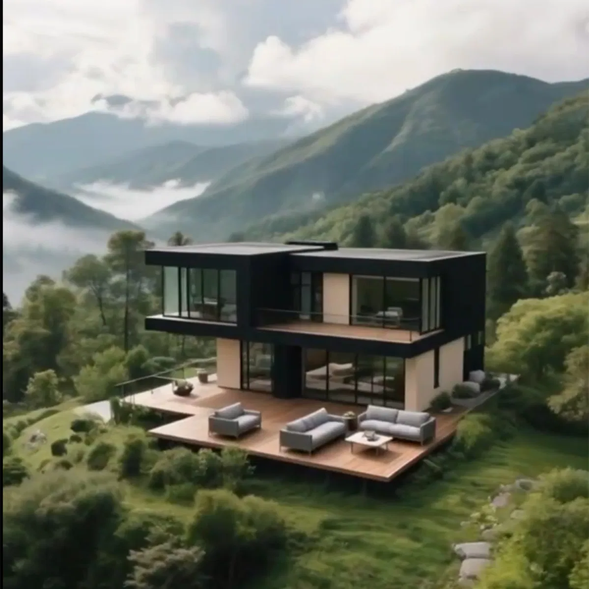 Chic Steel Structure Villa for Modern Living and Global Appeal