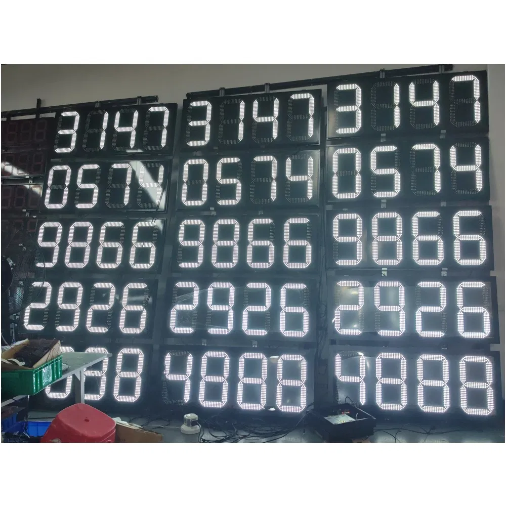 8"10"12"16"18"24" Red LED Petrol / Fuel / Oil Price Signs Oil Station 7 Segment Display with Remote Gas Price LED Sign