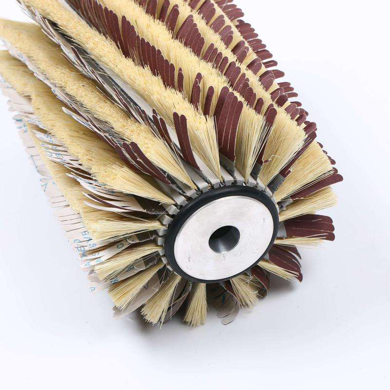 Industrial Round Sisal Sandpaper Roller Brush for Wood Sanding and Polishing