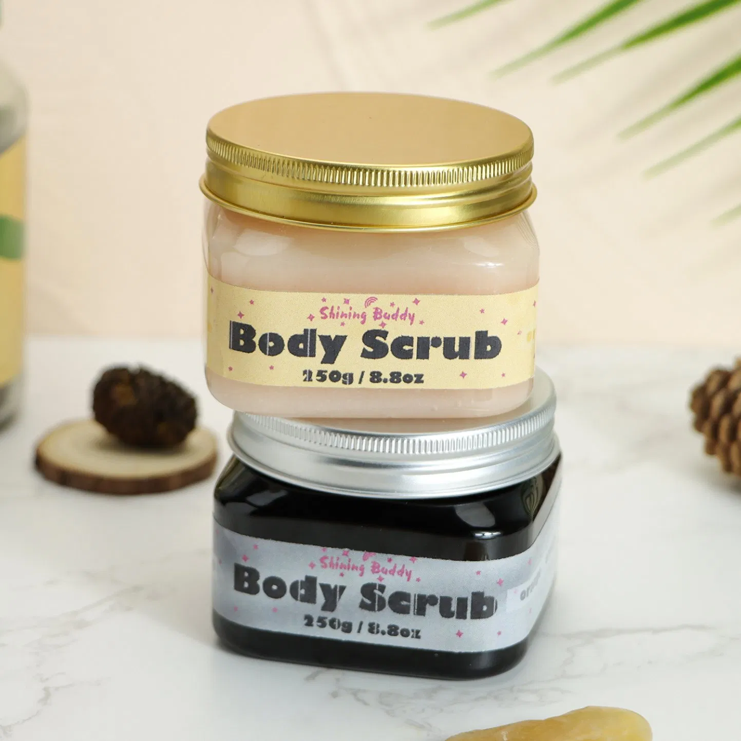 Wholesale Brightening Exfoliating Vegan Bath Wash Body Face Scrubs