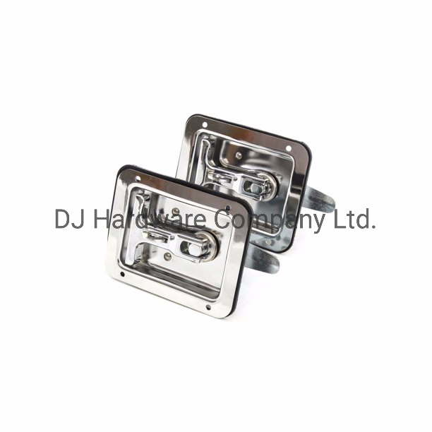 Auto 2 Trailer Door Latch T-Handle Large Lock Stainless Keys Camper RV Truck Toolbox
