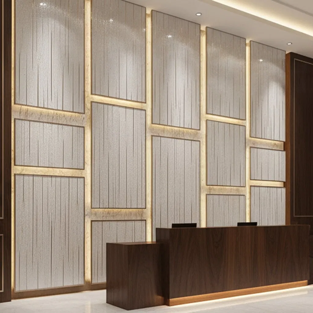 Tempered Textured Glass Decorative Pattern Glass for Tabletop/Shelf/Stair Tread